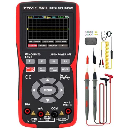 Oscilloscope Multimeter 702 Handheld Digital multimeter with True RMS, 48MSa/s Sampling Rate, 10MHz Bandwidth in Kuwait