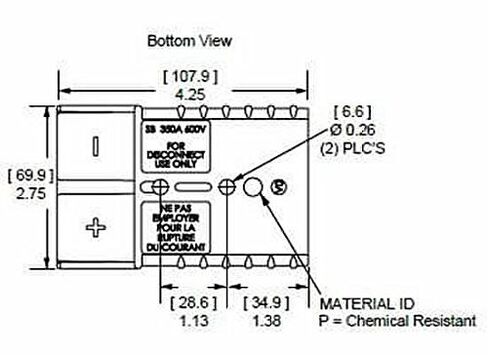 6400G2 موصل بطارية أندرسون الأصلي SB350 برتقالي 4/0 AWG in Kuwait