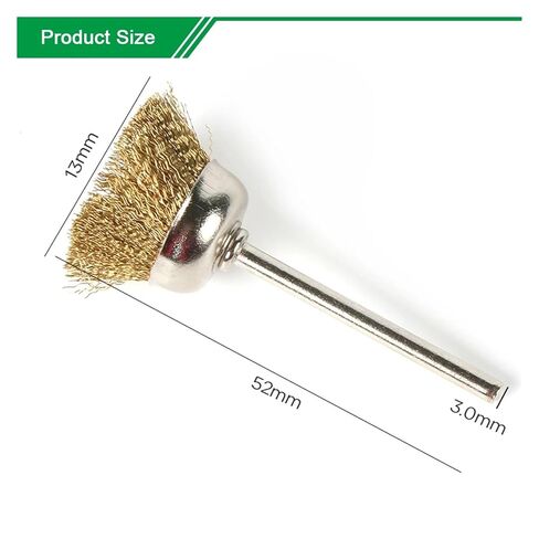 10 قطعة فرشاة تلميع عجلة 3 مللي متر عرقوب فرشاة سلك تلميع أدوات دوارة in Kuwait