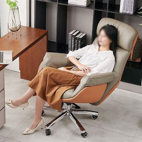 Classic Office Luxury Comfortable Seat Home Computer Chair Executive Chair Business Office Chair Reclining Nap Chair Desk Task Chair(Gris) in Saudi Arabia
