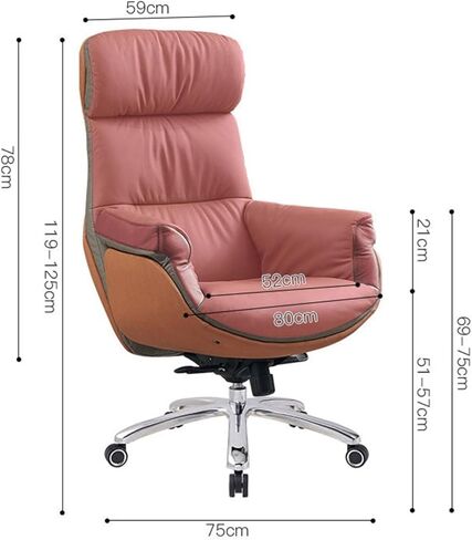Classic Office Luxury Comfortable Seat Home Computer Chair Executive Chair Business Office Chair Reclining Nap Chair Desk Task Chair(Gris) in Saudi Arabia