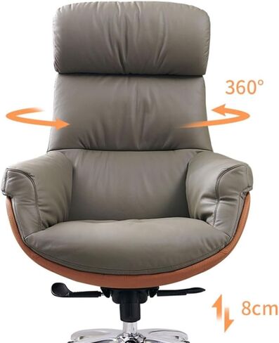 Classic Office Luxury Comfortable Seat Home Computer Chair Executive Chair Business Office Chair Reclining Nap Chair Desk Task Chair(Gris) in Saudi Arabia