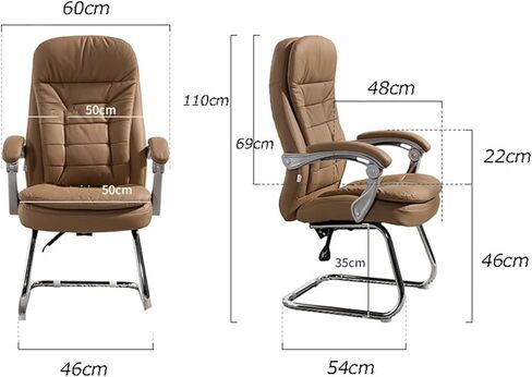 Classic Office Chair Bow-Shaped Computer Chair Conference Staff Office Chair Backrest Reclining Home Desk Chair Desk Task Chair in Saudi Arabia