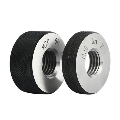 1SET(1*GO+1*NOGO) Non-Standard Metric Fine Tooth Thread Ring Gauge 7h M18M20 Measure Tool(M20X2.5-7h) in Saudi Arabia