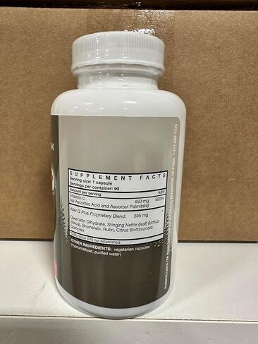 Mountain Peak Nutritionals Aller G Plus - Respiratory, Sinus, & Seasonal Allergy Support - w/Bromelain & Stinging Nettle - Promotes Healthy Immune Function (90 Vegetarian Capsules) in Kuwait