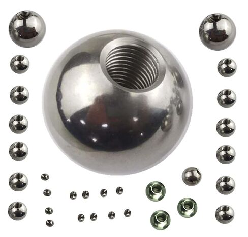 Stainless Steel Ball,1pcs,M30 Threaded Through-Hole Ball,3mm-16mm Perforation(M30*5mm) in Kuwait