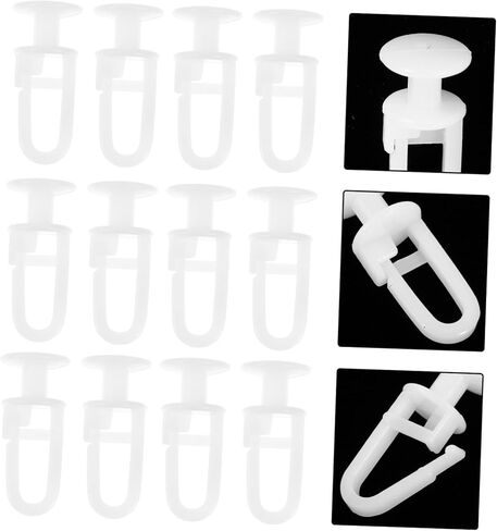 50Pcs Curtain Track Hooks Ceiling Sliding Glider Accessories for Living Room Bedroom Shower Rv and Garage Dividers Noise Operation and Elegant Design in Saudi Arabia