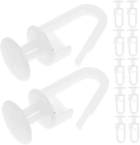 50Pcs Curtain Track Gliders Silent Sliding Hooks for Windows Shower Curtains Drapery Rail Smooth Noise Operation for Bedrooms Living Rooms in Saudi Arabia