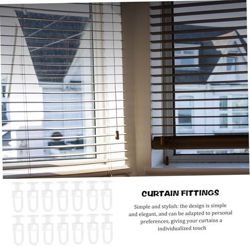 50Pcs Curtain Track Gliders Silent Sliding Hooks for Windows Shower Curtains Drapery Rail Smooth Noise Operation for Bedrooms Living Rooms in Saudi Arabia