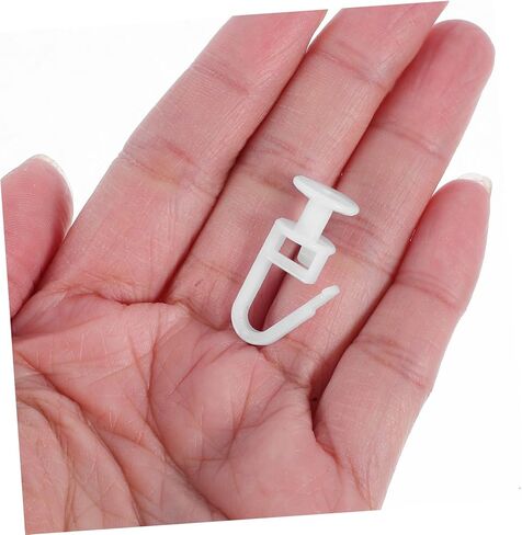 50Pcs Curtain Track Gliders Silent Sliding Hooks for Windows Shower Curtains Drapery Rail Smooth Noise Operation for Bedrooms Living Rooms in Saudi Arabia