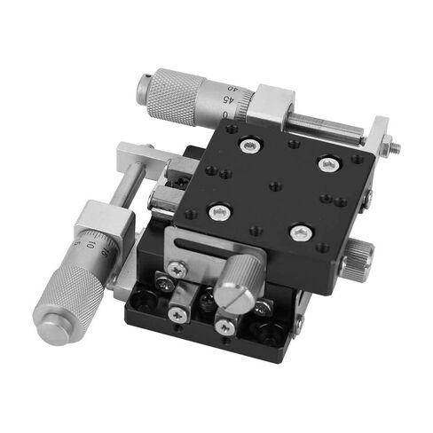 XY Axes 40x40mm LY40-CM Stage Linear Ball Bars Precision Manual Displacement Platform Applicable for Optical Measuring Equipment Aluminum in Saudi Arabia
