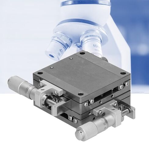 Ball Guide Linear Stage Manual Twist Fine Tune Platform Sliding Table Moving Parts XYSG60 Aluminum Alloy Precision Control for Optical Equipment and Measuring Devices in Saudi Arabia
