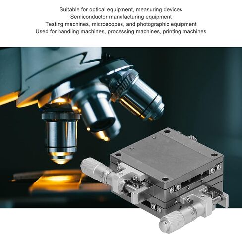 Ball Guide Linear Stage Manual Twist Fine Tune Platform Sliding Table Moving Parts XYSG60 Aluminum Alloy Precision Control for Optical Equipment and Measuring Devices in Saudi Arabia