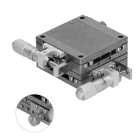 Ball Guide Linear Stage Manual Twist Fine Tune Platform Sliding Table Moving Parts XYSG60 Aluminum Alloy Precision Control for Optical Equipment and Measuring Devices in Saudi Arabia