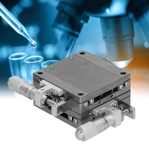 Ball Guide Linear Stage Manual Twist Fine Tune Platform Sliding Table Moving Parts XYSG60 Aluminum Alloy Precision Control for Optical Equipment and Measuring Devices in Saudi Arabia