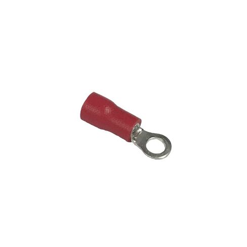 أطراف حلقية، معزولة بمادة PVC، سلك قياس 16-22 AWG، مقاس مسمار #8، أحمر، 100 قطعة in Kuwait