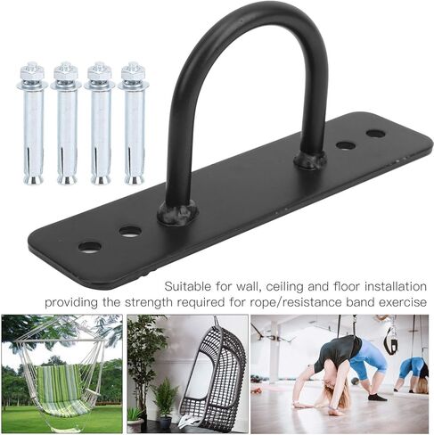 Rope Wall Ceiling Mount Bracket Hook Hammock Sand Bag Swing Fixing Hangers with Screws for Yoga Fitness Exercise in Saudi Arabia
