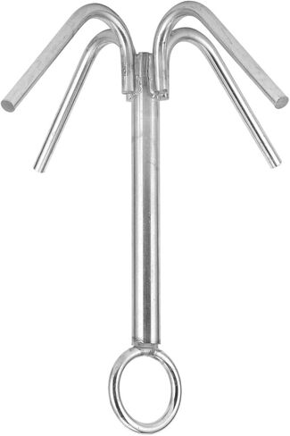 4 Claw Anchor 316 Stainless Steel Grappling Hook, Marine Boat Anchor with Anti - Rust Design, Compact Outdoor Tool for Yacht Fishing Climbing and Salvage in Kuwait