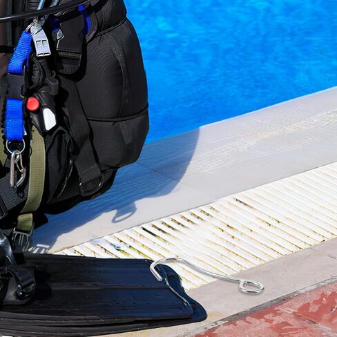 DOITOOL Stainless Steel Scuba Diving Flow Hook Single Prong Drift Hook Technical Diving Gear for Reef Anchoring and Underwater Use in Saudi Arabia