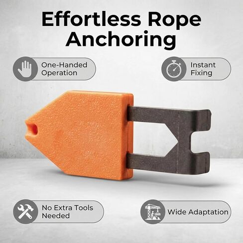 2PCS Rope Anchor Hook, Portable Chalk Line Anchor Hook with One-Handed Quick Locking Steel Pin, Instant Secure Fastening Tool for Carpentry Drywall DIY Home Renovation Framing Contractors in Saudi Arabia