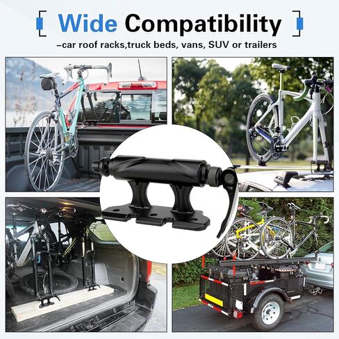 كتلة تثبيت شوكة دراجة واحدة، سبيكة سريعة الفك من خلال المحور لدراجة السيارة ورف سقف الشاحنة وسرير الدراجة مع 4 محولات للطرق وMTB والدراجات الهجينة in Kuwait