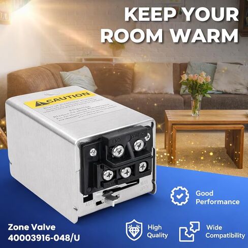 40003916-048/U Replacement Zone Valve Head, Normally Closed End Switch, 24V 50/60Hz, Compatible with V8043F1051 V8043F1036 V8043F1101 V8043F1093 V8043F1028 in Saudi Arabia