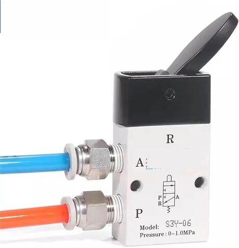 صمام ميكانيكي أصلي AirTAC S3Y-M5/S3Y-06/S3Y-08 صمام يدوي للتحكم في الروك صمامات تبديل هوائية (S3Y-06) in Saudi Arabia