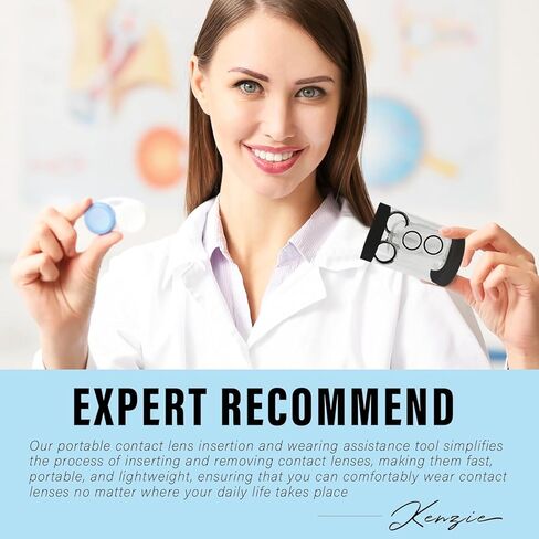 أداة توزيع العدسات اللاصقة، مزيل العدسات اللاصقة الناعمة والملونة، سهلة الدعم، مناسبة للسفر in Kuwait