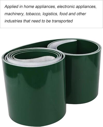 PVC Wear-Resistant Conveyor Belt, Drum Conveyor Feed Belt，O-Type Flat Conveyor Material Rubber Sheet Roll for Airports Luggage Transportation(25x120cm/9.8x47.2in) in Saudi Arabia