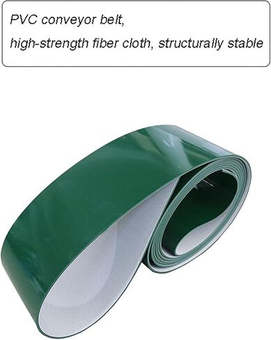 Industrial Transport Conveyor Replacement Belts, PVC Conveyor Replacement Belt Material, Green Material Handling Conveyor Belt for Packaging Factory Production Line Home(1200x240mm) in Saudi Arabia