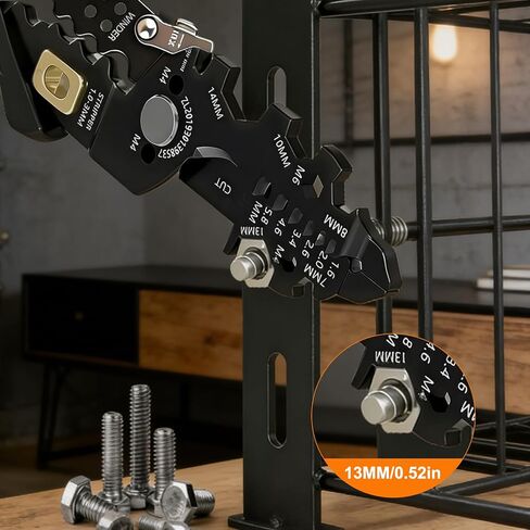 قشارة أسلاك متعددة الوظائف 25 في 1 - أداة تعرية أسلاك احترافية لقطع العقص، متوافقة مع أسلاك 16 AWG إلى 6 AWG - أدوات تعرية أسلاك كهربائية متعددة الاستخدامات للاستخدام الصناعي والمنزلي in Kuwait