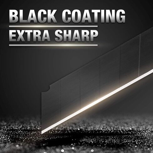 WORKPRO 18mm Retractable Utility Knife, Heavy Duty Snap-off Box Cutter with 10-Piece SK5 Blades for Cartons, Cardboard and Boxes, Perfect for Office and Home Use in Kuwait