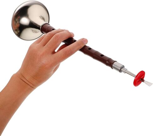 BESTYASH Suona Traditional Chinese Wind Instrument Lightweight Resin Abs Material Silver Color Anti-corrosion Crack-resistant Suona for Beginners Music Practice in Kuwait