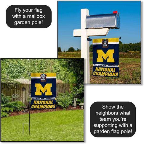 Michigan Team University Wolverines 2026 Basketball National Champions Double Sided Garden Flag in Saudi Arabia