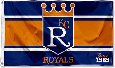 Kansas City Royals Retro Vintage Throwback 3x5 Foot Grommet Banner Flag in Saudi Arabia
