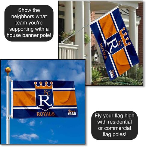 Kansas City Royals Retro Vintage Throwback 3x5 Foot Grommet Banner Flag in Saudi Arabia