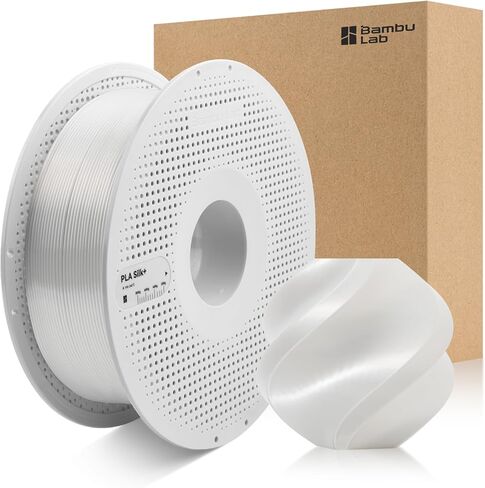 الخيزران 1.75 مم PLA حرير + خيوط لامعة مثل الكروم، ناعمة مثل الحرير عالية السرعة وسهلة الطباعة صديقة للبيئة مع RFID لـ Bambu Lab A1، A1MINI، X1، P1 AMS 1KG +/- 0.03 مم (رمادي تيتان 13108) in Kuwait