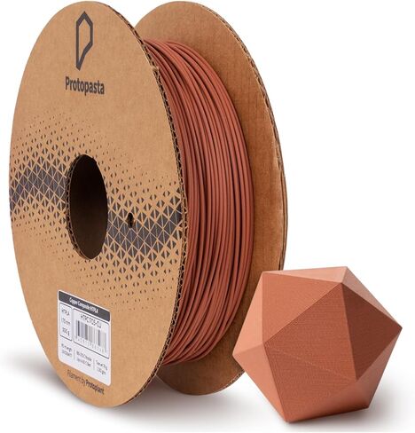 خيوط طابعة PLA ثلاثية الأبعاد مملوءة بالنحاس من بروتوباستا | خيوط طابعة بلاستيكية PLA مملوءة بالمعدن من ProtoPlant مع 60% نحاس | خيوط معدنية مركبة صديقة للبيئة البولندية والباتينا | بكرة معدنية 500 جرام in Kuwait