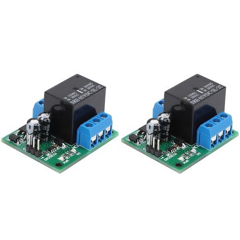 DPDT Self-Locking Relay Module 2 Pack with Power Indicator, 6-24V DC Relay for 5A Load Current, Double Pole Double Throw Switch Control in Saudi Arabia