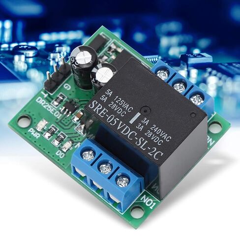 DPDT Self-Locking Relay Module 2 Pack with Power Indicator, 6-24V DC Relay for 5A Load Current, Double Pole Double Throw Switch Control in Saudi Arabia