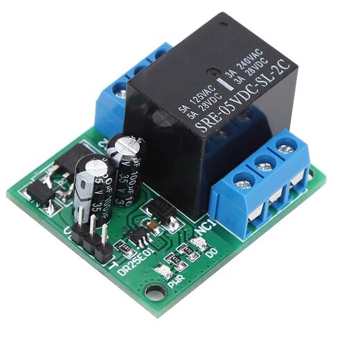 DPDT Self-Locking Relay Module 2 Pack with Power Indicator, 6-24V DC Relay for 5A Load Current, Double Pole Double Throw Switch Control in Saudi Arabia