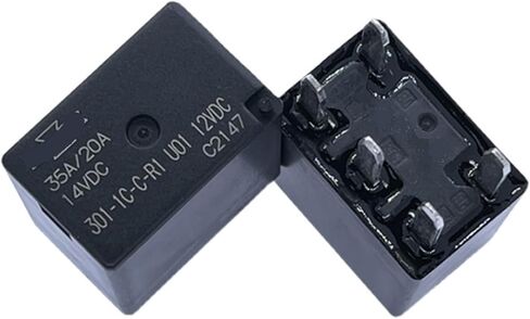 مرحل 5 قطع 301-1C-C-R1-U01-12VDC 301-1C-C-R1-U02-24VDC 35A 20A 5PIN 12VDC 24VDC (اللون: أصلي جديد، الحجم: 301-1C-C-R1 U02 24V) in Kuwait
