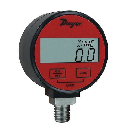 مقياس الضغط الرقمي Dwyer®، DPGA-09، دقة 1%، الهواء والغازات المتوافقة، 0-200 رطل لكل بوصة مربعة in Saudi Arabia