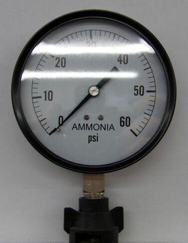 Valley Industries 4" Stainless Steel Anhydrous Ammonia Gauge; 0-60 PSI (4180DSX60) in Kuwait