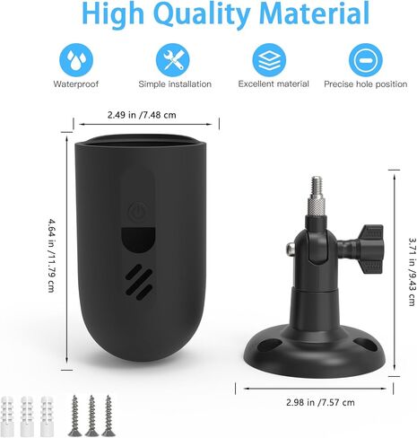 دعامة تثبيت على الحائط مع غطاء من السيليكون متوافق مع كاميرا الأمان Tapo MagCam C425، وTapo SolarCam C402 in Kuwait