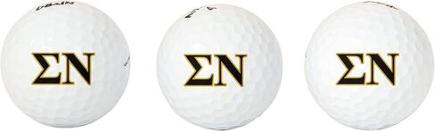 Desert Cactus Sigma Nu Golf Balls 3 Pack – Sig Nu or Knights Full Color Three – Officially Licensed Sport Team Accessory (Letter) in Saudi Arabia