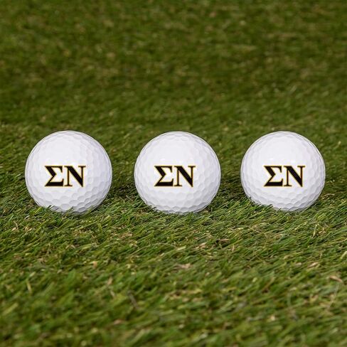Desert Cactus Sigma Nu Golf Balls 3 Pack – Sig Nu or Knights Full Color Three – Officially Licensed Sport Team Accessory (Letter) in Saudi Arabia