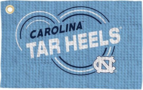 منشفة الجولف Northwest NCAA North Carolina Tar Heels، نسيج وافل من الألياف الدقيقة مرخص رسميًا، ماص مقاس 16 × 25 بوصة، ملحق تنظيف النادي، تصميم قطرات in Saudi Arabia