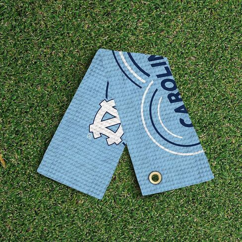 منشفة الجولف Northwest NCAA North Carolina Tar Heels، نسيج وافل من الألياف الدقيقة مرخص رسميًا، ماص مقاس 16 × 25 بوصة، ملحق تنظيف النادي، تصميم قطرات in Saudi Arabia