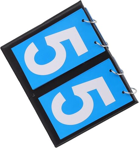 Portable Table Top Scoreboard, Large Digital Cards Water PU Material Flip Score Keeper, Easy Read Display Scoreboard with Flip Design, Ideal for Basketball, Football, Volleyball, in Saudi Arabia